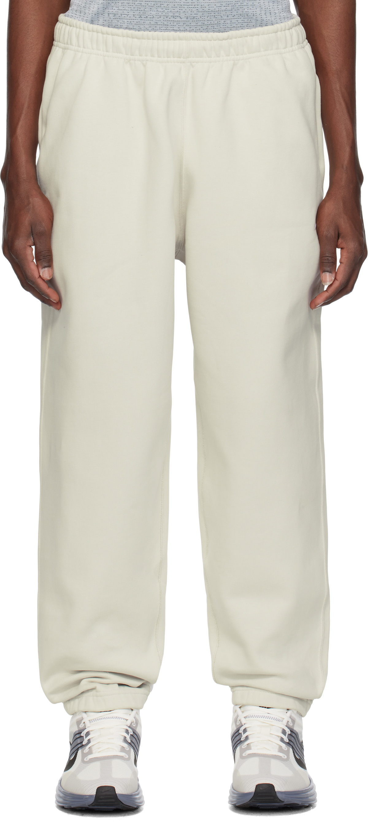 nike nsw beige woven lounge pants