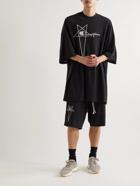 Rick Owens - Champion Tommy Logo-Embroidered Recycled Stretch-Mesh T-Shirt - Black