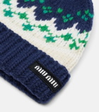 Miu Miu Fair Isle virgin wool beanie
