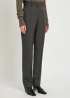 Calvin Klein Lucia Slim-leg Wool Trousers Grey