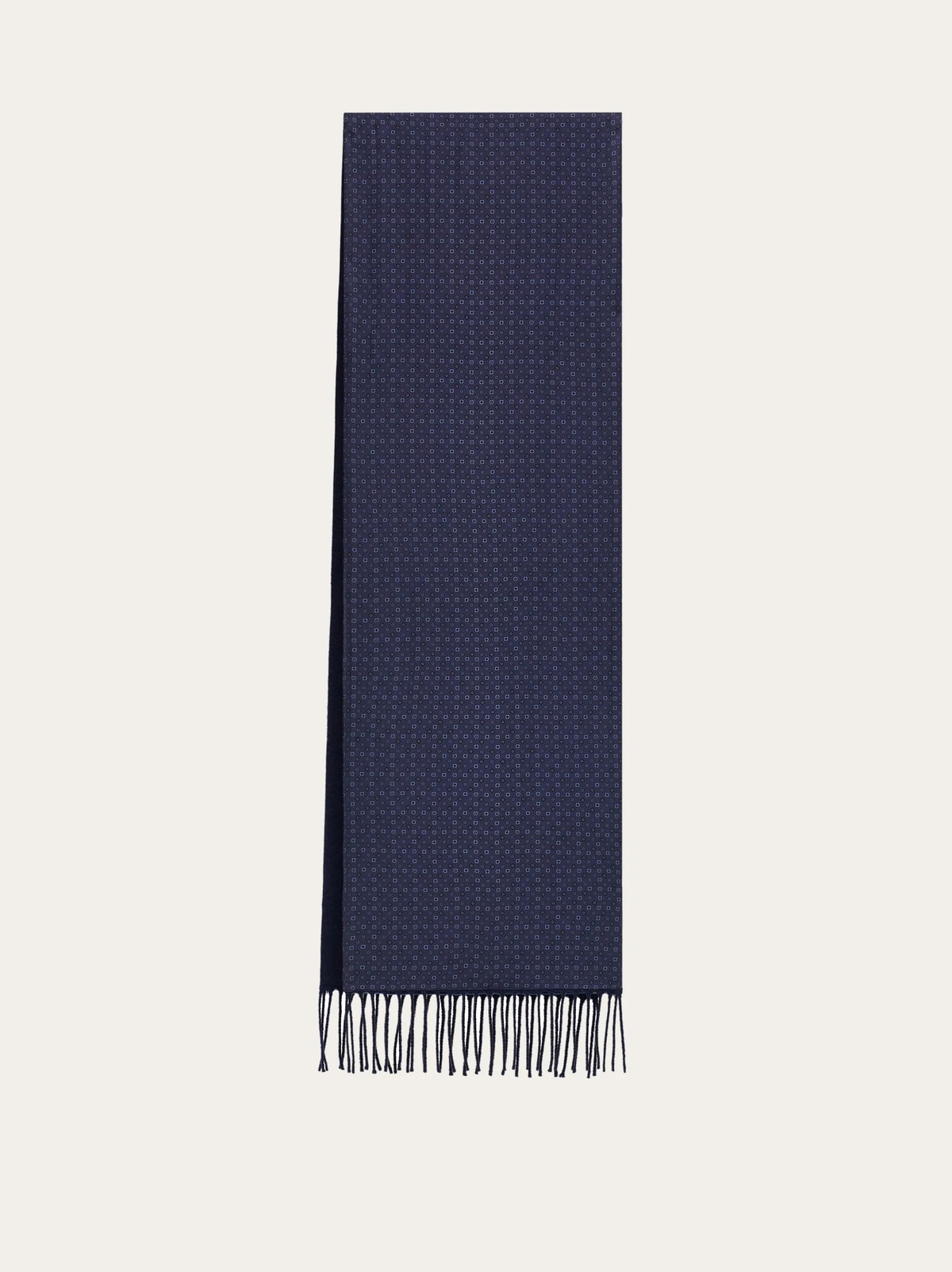 Ferragamo Mens Double face scarf in Blue