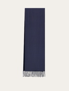 Ferragamo Mens Double face scarf in Blue