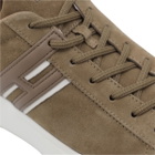 Hogan Brown Leather Sneakers