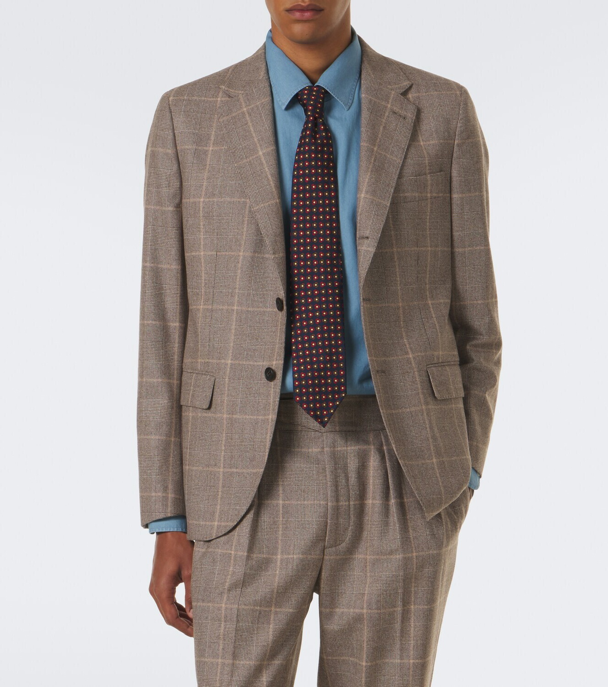 Rubinacci Checked virgin wool blazer