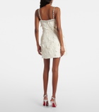 Leo Lin Sophie embellished lace minidress