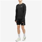 Adidas Running Men's Adidas Adizero Long Sleeve Running T-shirt in Black/Grey Six