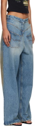 VETEMENTS Blue Back-to-Front Jeans