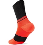 Soar Running - Colour-Block Neon Softair Crew Socks - Orange