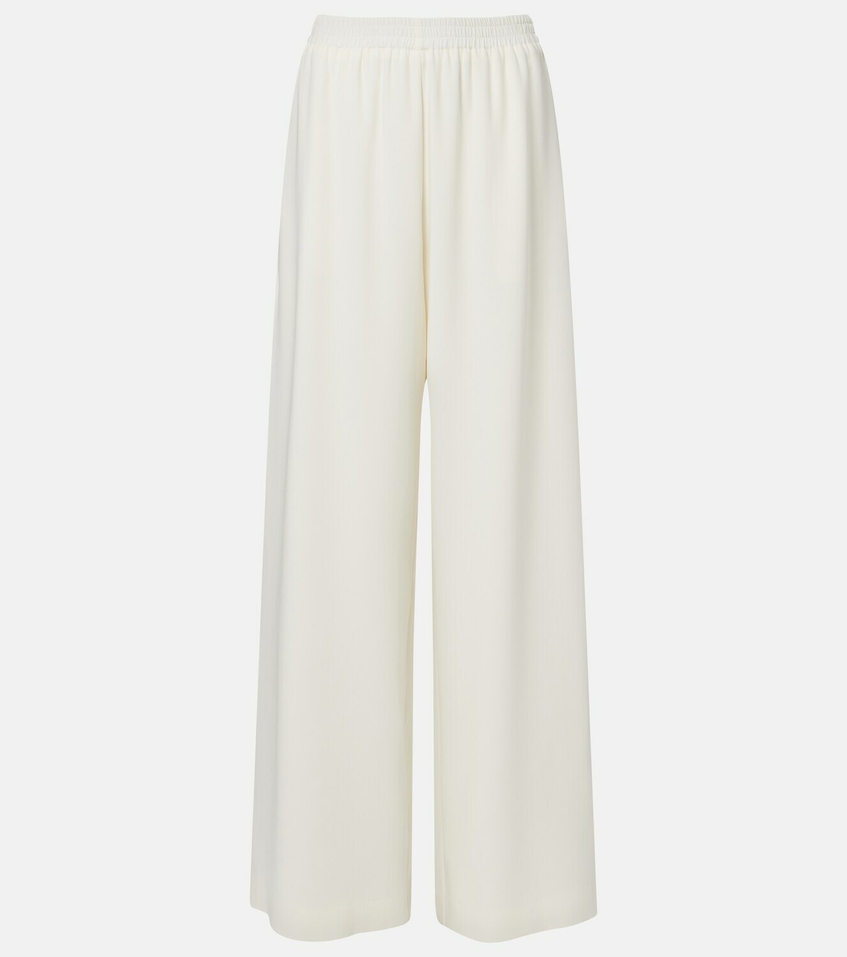 Oscar de la Renta Silk-blend georgette wide-leg pants
