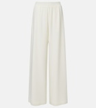 Oscar de la Renta Silk-blend georgette wide-leg pants