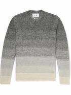 NN07 - Walther Degradé Brushed Knitted Sweater - Gray