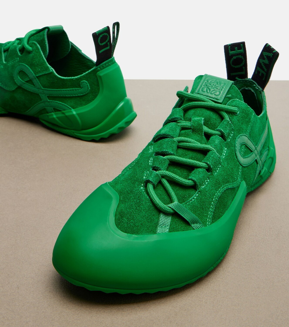 Loewe Grip Anagram suede sneakers