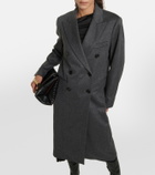 Victoria Beckham Mélange double-breasted wool coat