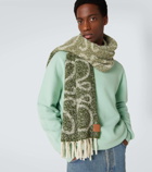 Loewe Anagram alpaca-blend bouclé scarf