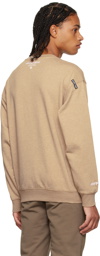 AAPE by A Bathing Ape Beige Crewneck Sweatshirt