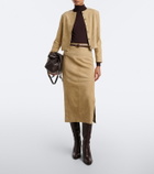Stouls Winona suede midi skirt