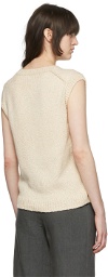 Arch The Off-White Cotton Sweater Vest