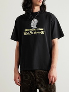 Brain Dead - Printed Cotton-Jersey T-Shirt - Black