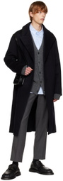 Solid Homme Navy Minimal Coat