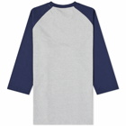 Puma x Noah Raglan Long Sleeve T-Shirt in Grey Blue