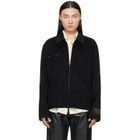 MM6 Maison Margiela Black Double-Faced Wool Zip Jacket