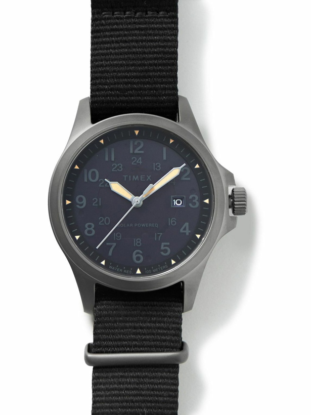 Photo: Timex - Expedition North Field Post Solar 41mm Stainless Steel and Recycled-Webbing Watch