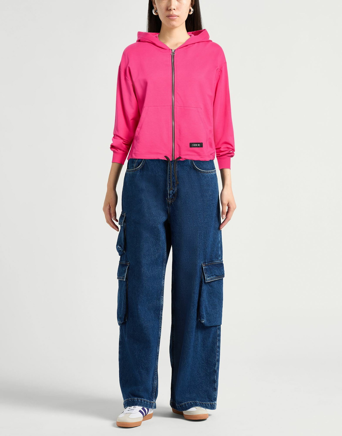 Shoe Womens Sweatshirt Fuchsia