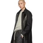 Rick Owens Black Geo Jumbo Brother Coat