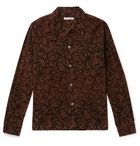 Our Legacy - P.X. Evening Camp-Collar Printed Cotton-Corduroy Shirt - Brown