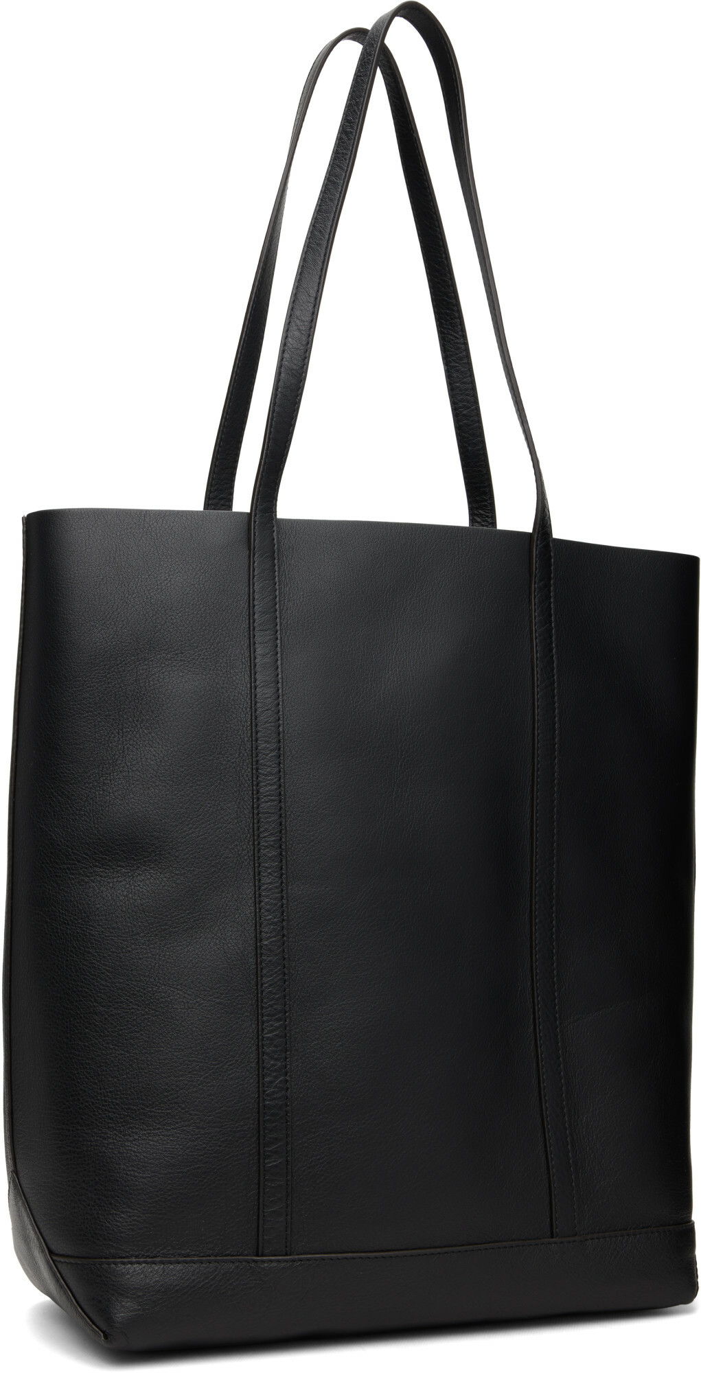 Maison Kitsuné Black 'Maison Kitsuné Paris' Leather Tote