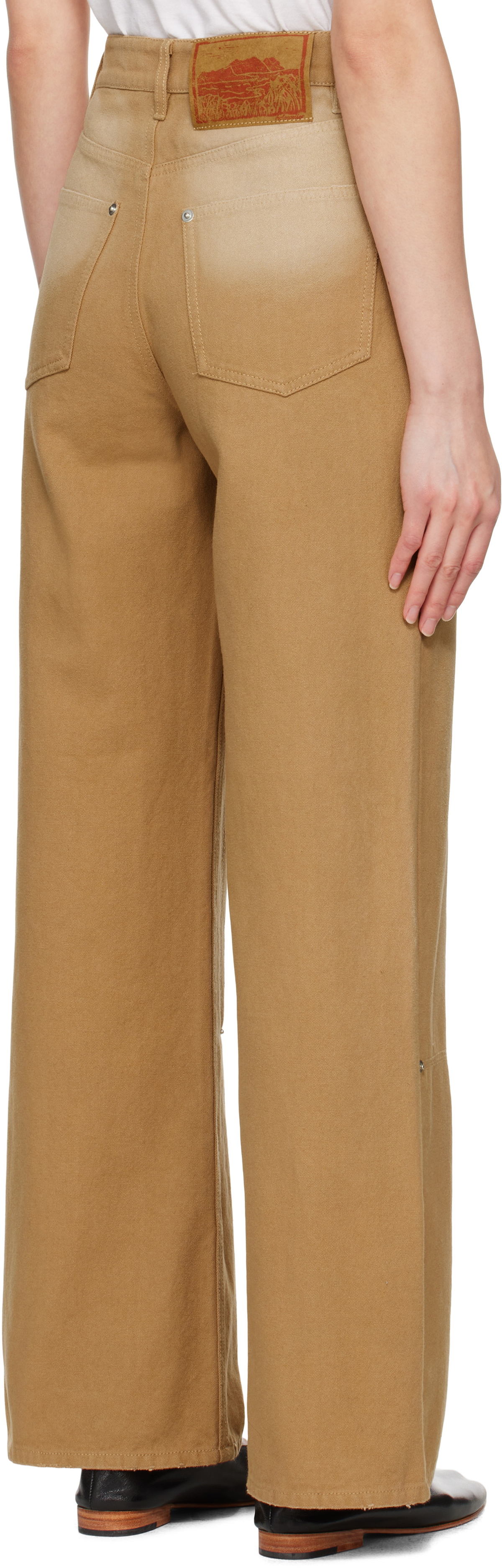 Holzweiler Tan Juno Workwear Trousers