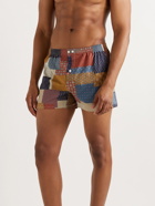 Anonymous ism - Slim-Fit Printed Cotton and Linen-Blend Boxer Shorts - Multi
