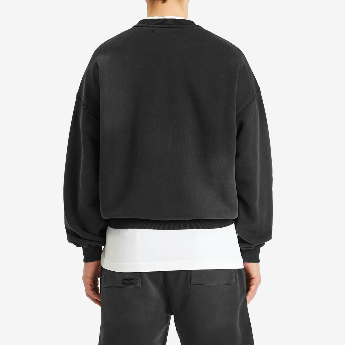 Cole Buxton Men's CB Star Distressed Sweatshirt in Vintage Black