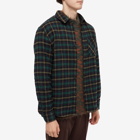 A.P.C. Men's Trek Check Overshirt in Green