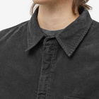 John Elliott Men's Talladega Corduroy SS 1/2 Zip in Black