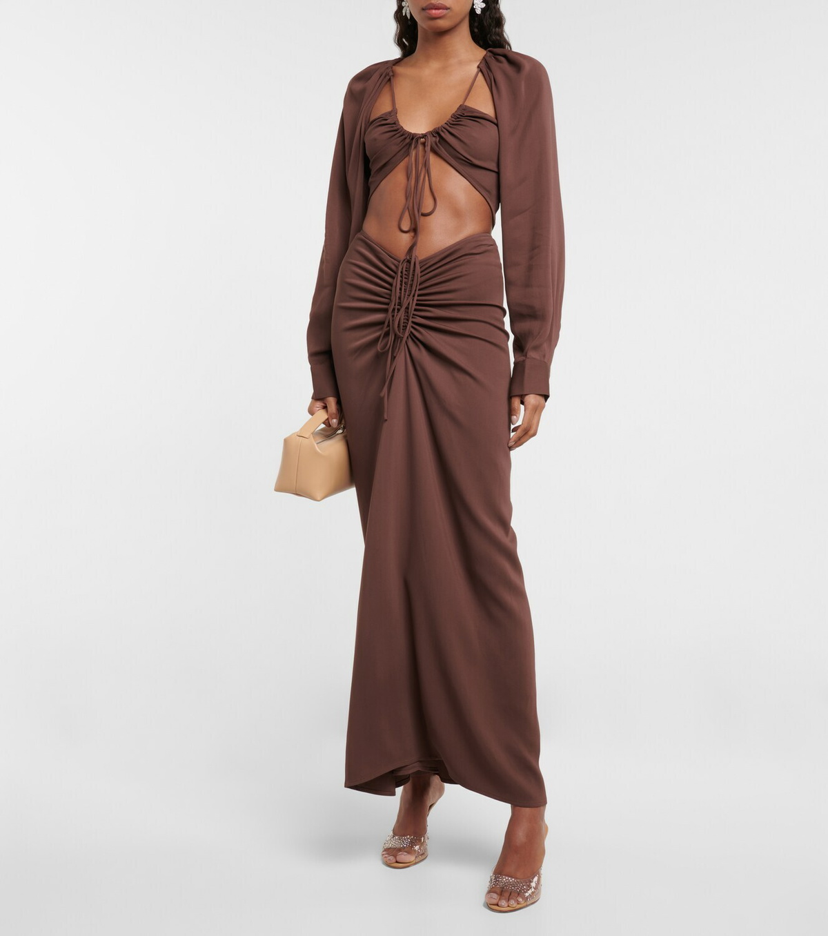 Christopher Esber - Ruched crop top