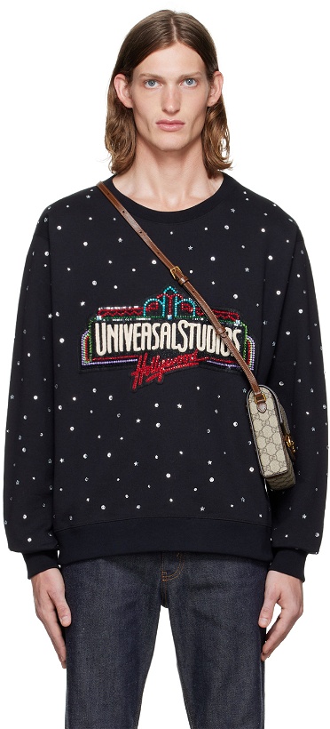 Photo: Gucci Black 'Universal Studios Hollywood' Sweatshirt