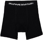 Billionaire Boys Club Two-Pack Black Rib Knit Boxers