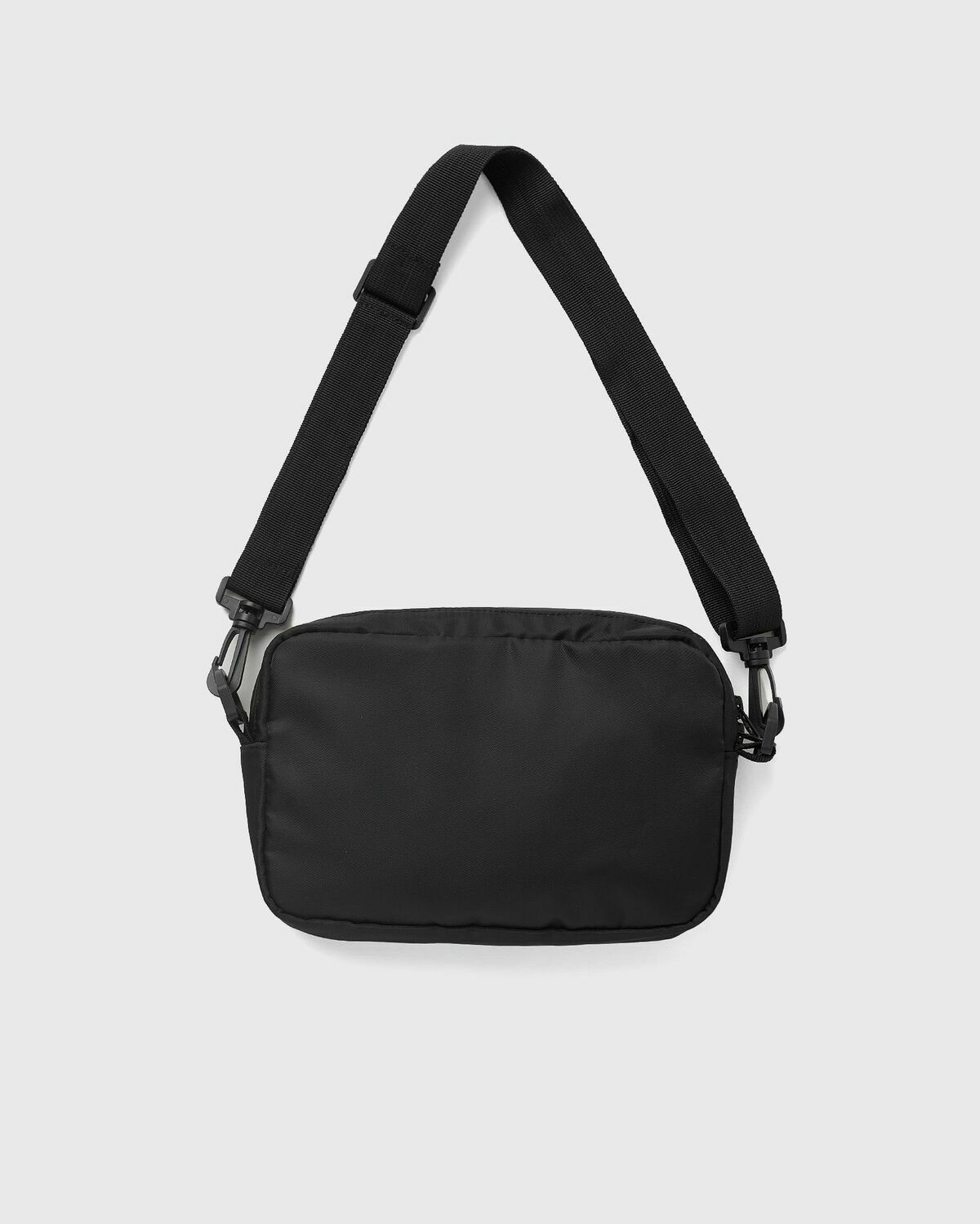 Awake Canvas Logo Messenger Bag Black - Mens - Backpacks