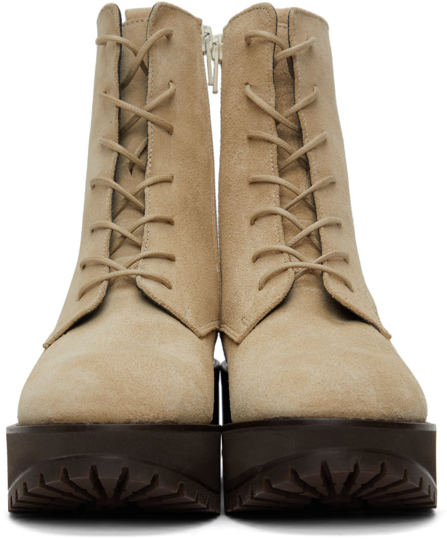 BY FAR Beige Cobain Boots By Far