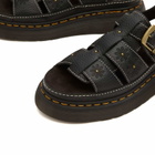 Dr. Martens Women's Wrenlie Open FL Sandal in Black Milled Nappa