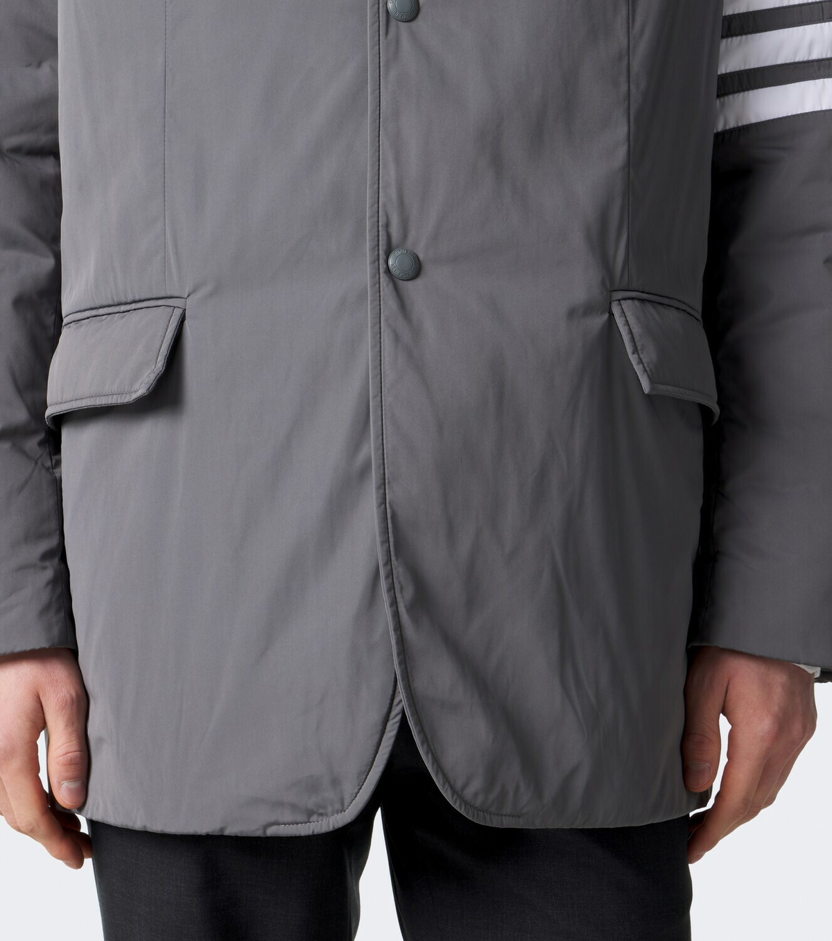 Thom Browne 4-Bar technical down jacket