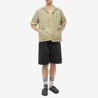 Sunflower Men's Coco Check Short Sleeve Shirt in Green Check