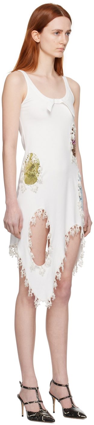 J.KIM White Lace Trim Minidress