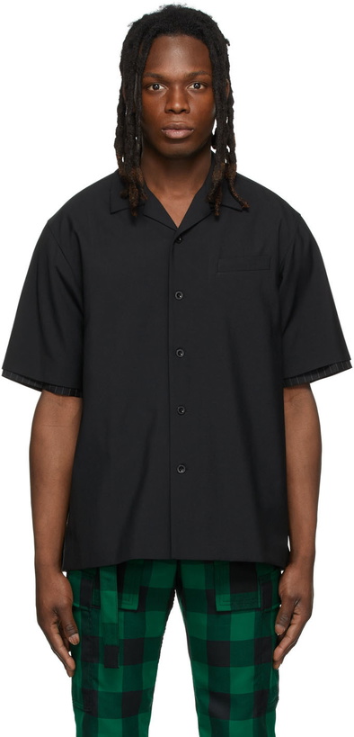 Photo: Sacai Black Suiting Shirt