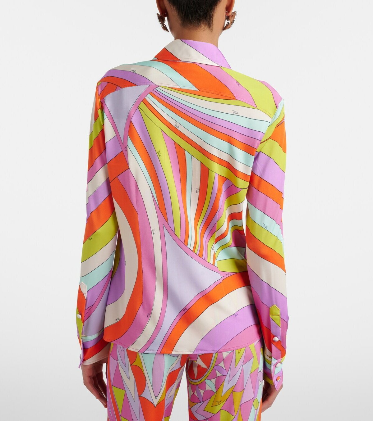 Pucci Iride satin jersey shirt