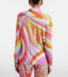 Pucci Iride satin jersey shirt