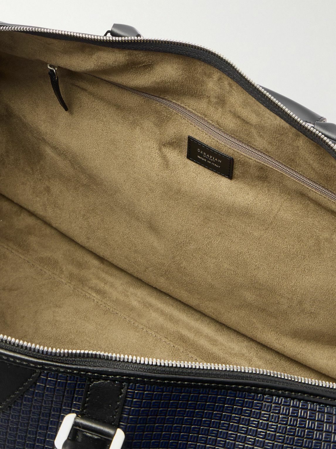 Serapian - Leather-Trimmed Monogrammed Stepan Weekend Bag