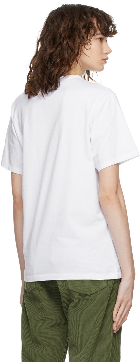 Maison Kitsuné White All Right Fox Print Classic T-Shirt