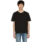 Saint Laurent Black Embroidered Logo T-Shirt